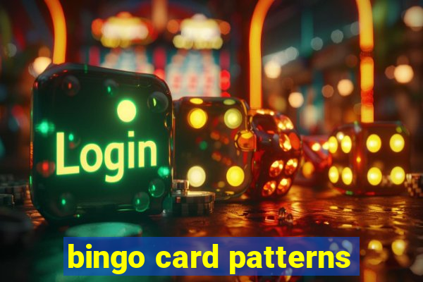 bingo card patterns