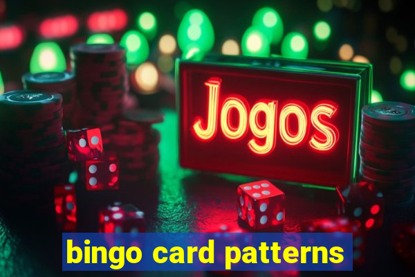 bingo card patterns