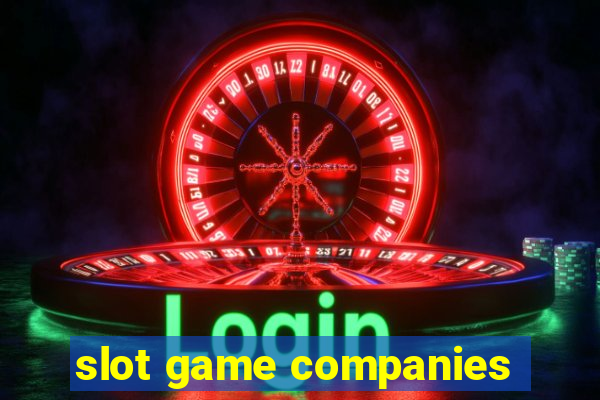 slot game companies