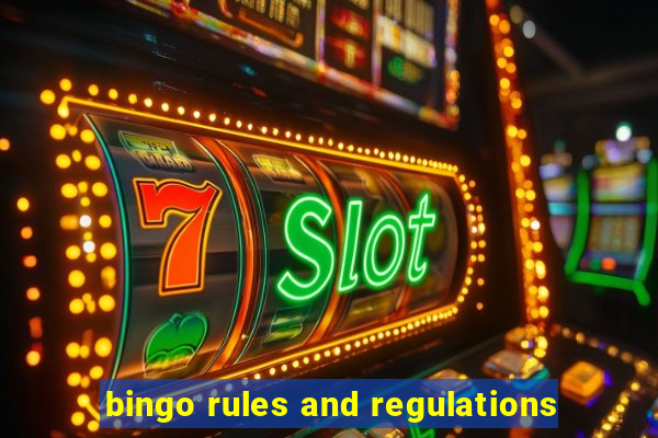 bingo rules and regulations