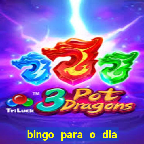 bingo para o dia do estudante