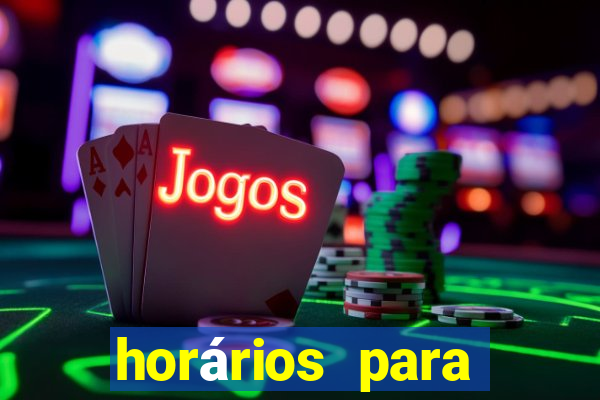 horários para jogar fortune rabbit