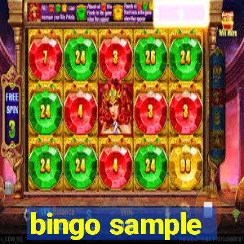 bingo sample