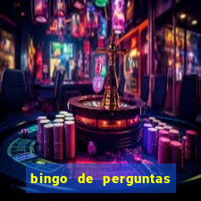 bingo de perguntas e respostas