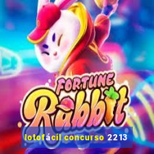 lotofácil concurso 2213