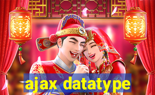 ajax datatype