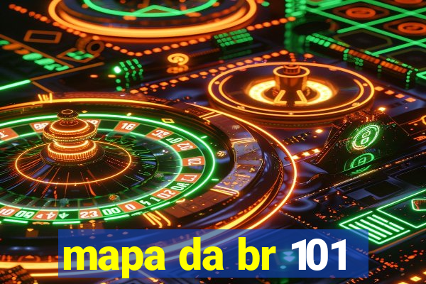 mapa da br 101