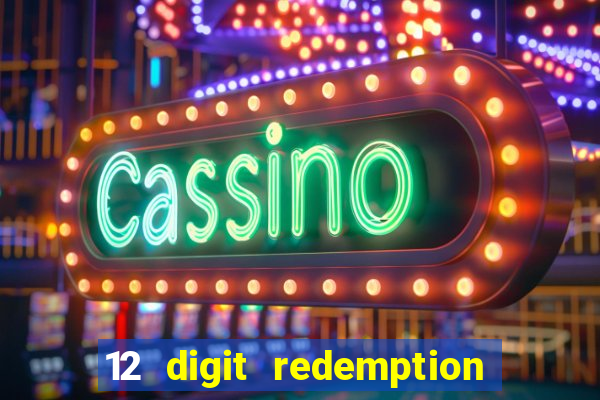 12 digit redemption code for golden hearts casino