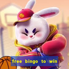 free bingo to win real money