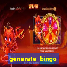 generate bingo cards with pictures