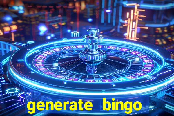 generate bingo cards with pictures