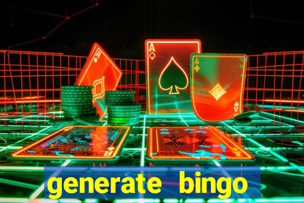 generate bingo cards with pictures