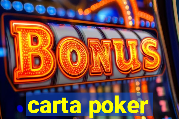 carta poker