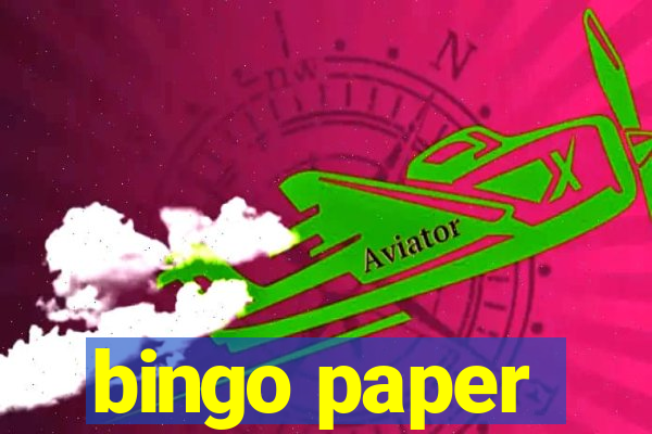 bingo paper