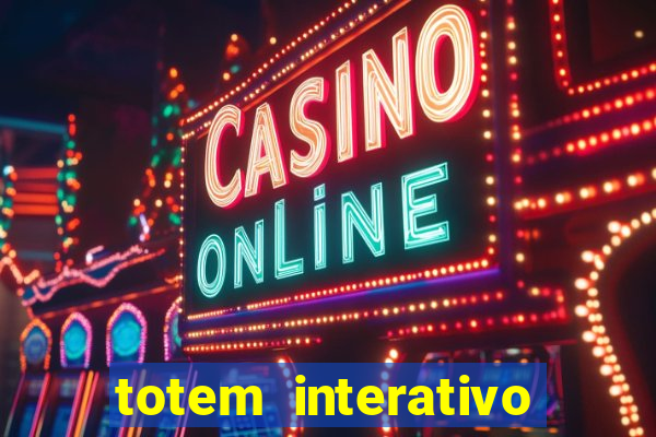 totem interativo touch screen