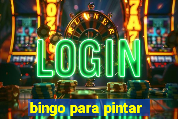 bingo para pintar