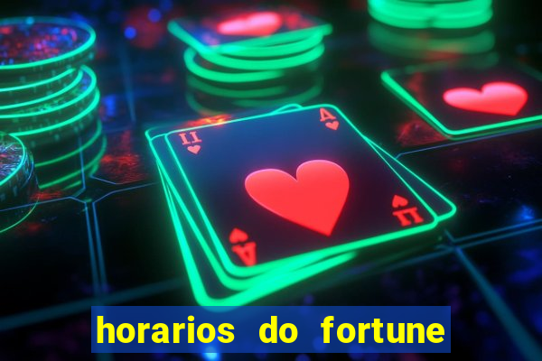 horarios do fortune tiger hoje