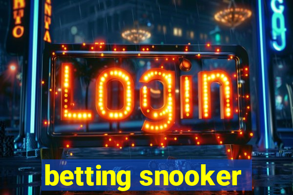 betting snooker