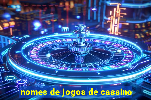 nomes de jogos de cassino