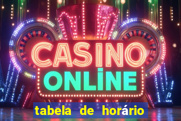 tabela de horário fortune tiger