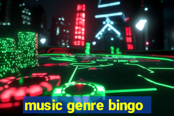 music genre bingo