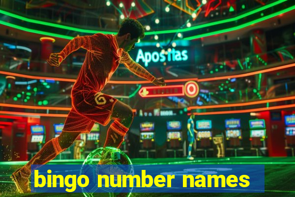 bingo number names