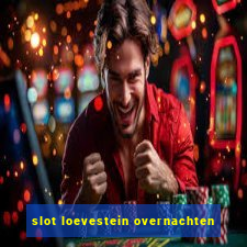 slot loevestein overnachten