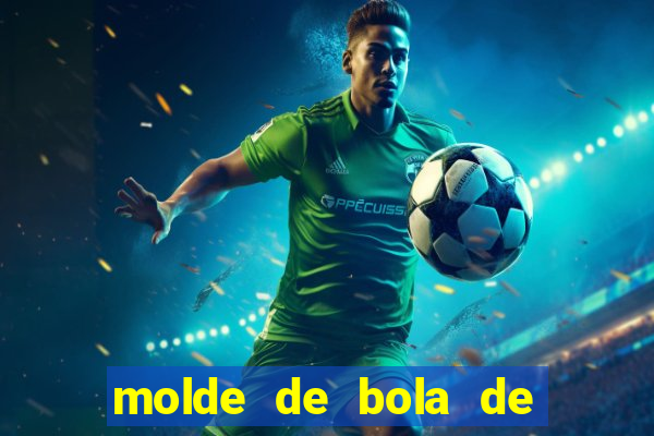 molde de bola de futebol para imprimir