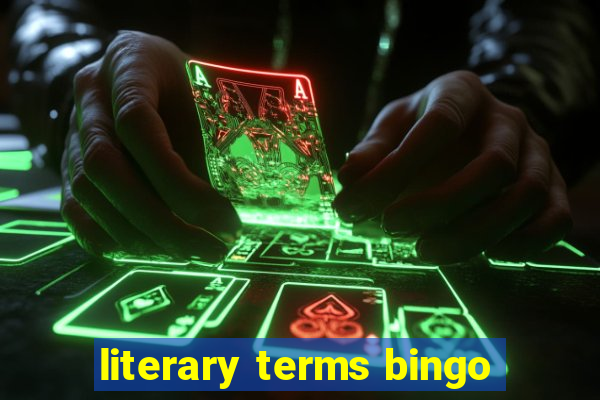 literary terms bingo