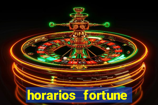 horarios fortune tiger hoje