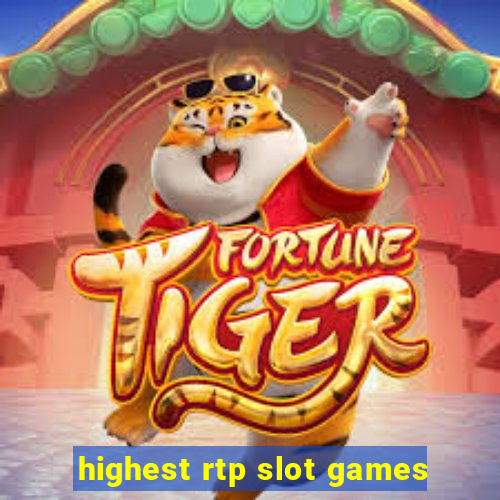 highest rtp slot games