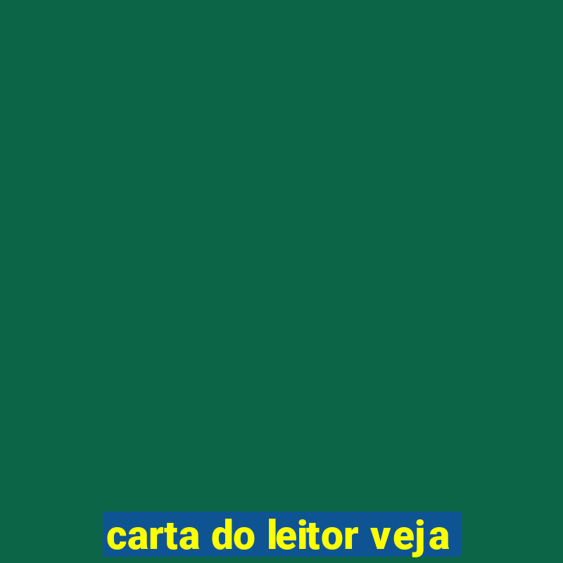 carta do leitor veja