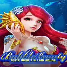 teste mem贸ria ram online