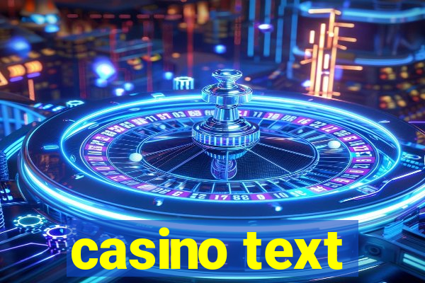 casino text