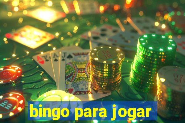 bingo para jogar