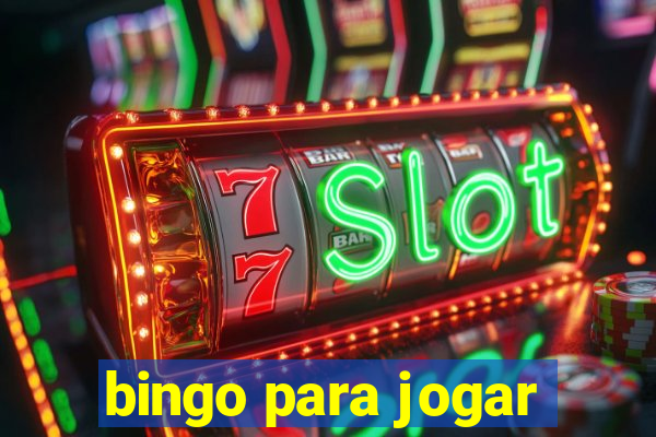 bingo para jogar