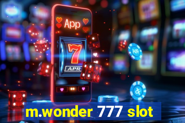 m.wonder 777 slot