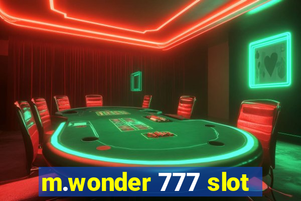 m.wonder 777 slot