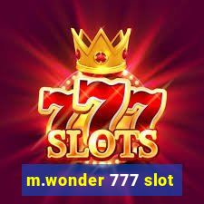 m.wonder 777 slot