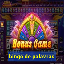 bingo de palavras