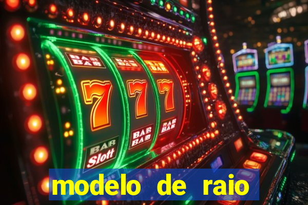 modelo de raio para imprimir