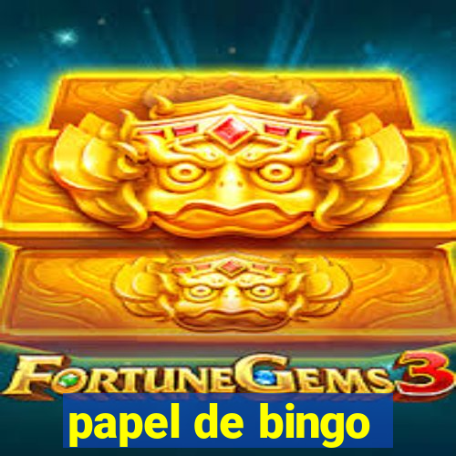 papel de bingo