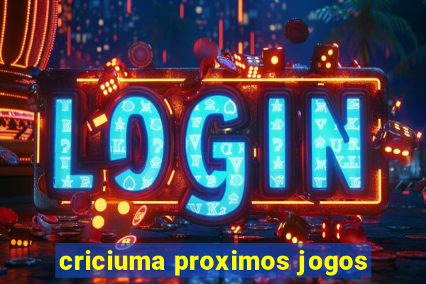 criciuma proximos jogos