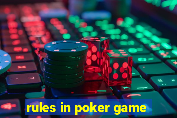 rules in poker game