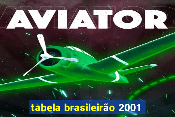 tabela brasileirão 2001