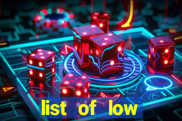 list of low variance slot machines