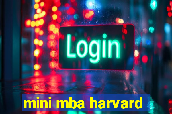 mini mba harvard