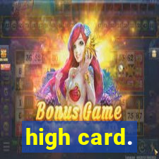 high card.