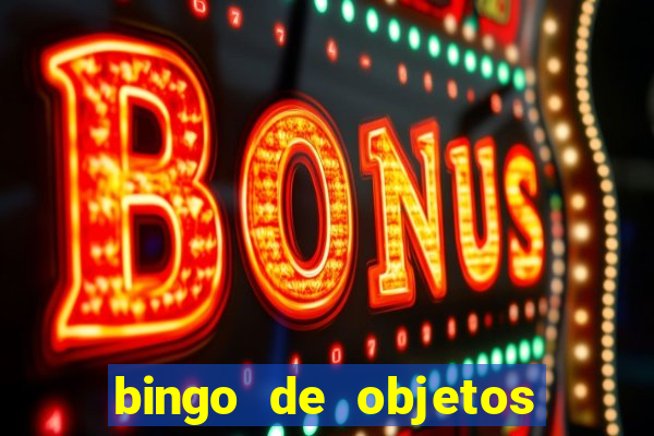 bingo de objetos para imprimir