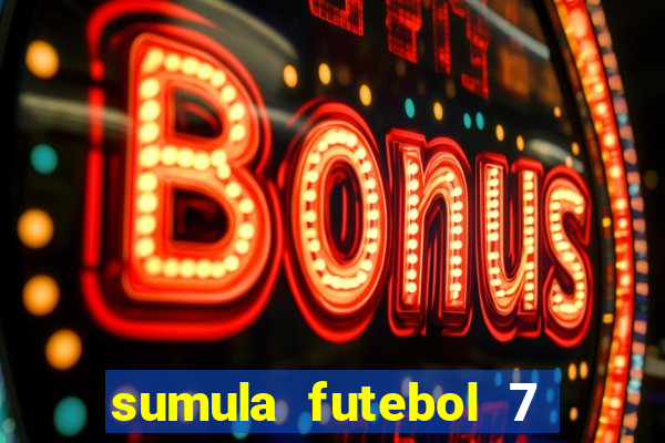 sumula futebol 7 society excel